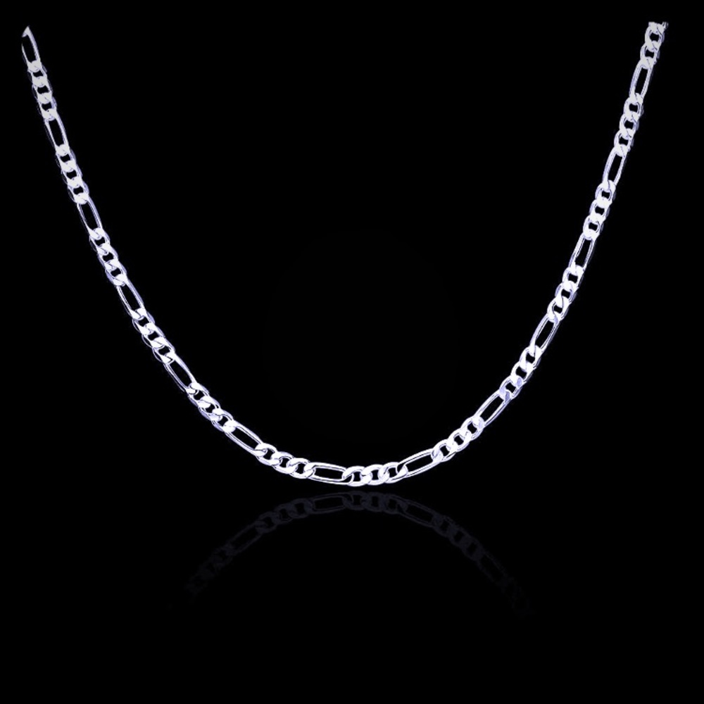 CLEARANCE!!! 2mm S925 SOLID SILVER FIGARO 30” long